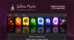 Desktop Screenshot of galleriapsychic.com