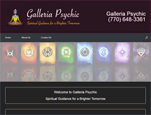 Tablet Screenshot of galleriapsychic.com